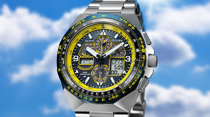 Men's Blue Angels watches. Promaster Skyhawk A-T Blue Angels model JY8125-54L image.